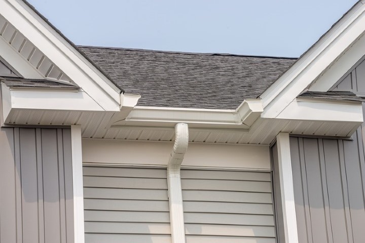 White TPO rooftop on commercial building