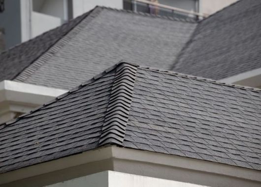 Residential home with new shingles installed by Jeranco Roofing & Exteriors