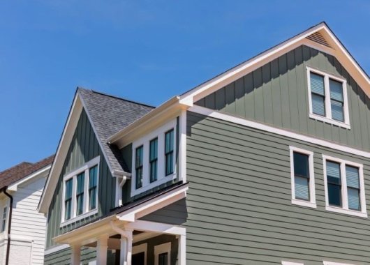 White TPO rooftop on commercial building